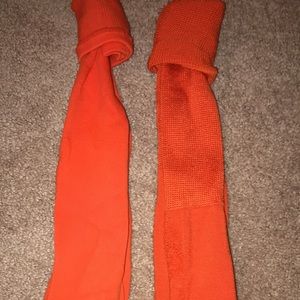 Orange softball socks